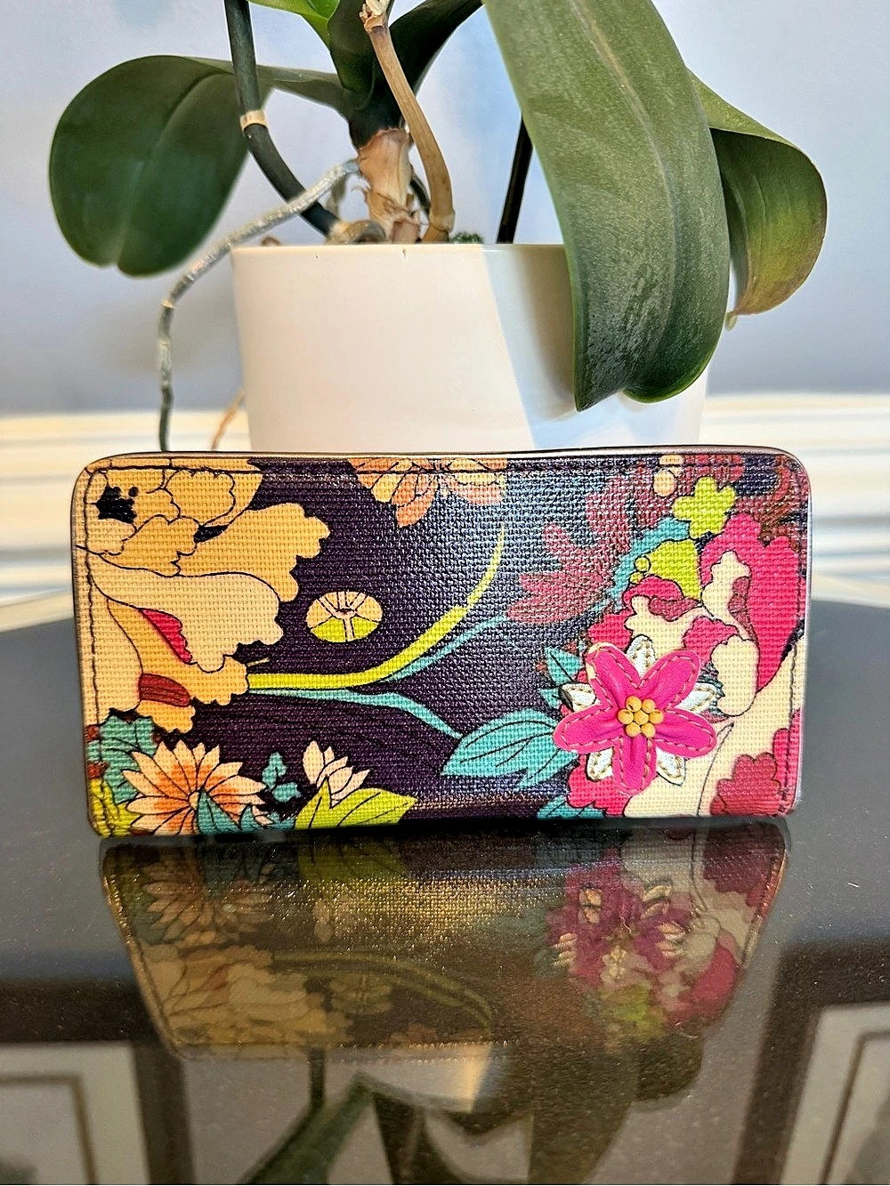 sakroots Artist Circle Wallet Multicolor & Pink